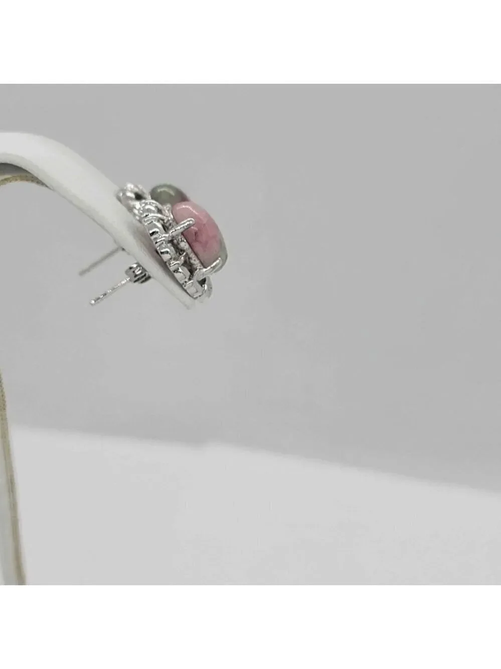 Brand New Pink green Agate Earrings